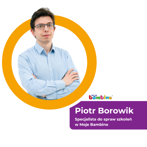 Piotr Borowik specjalisa ds. szkoleń w Moje Bambino